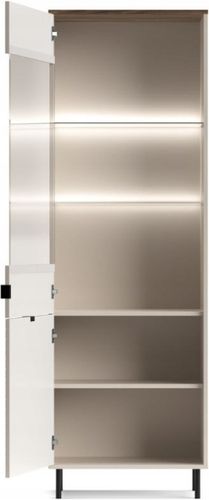 Witryna Szafka Stojąca Gablota do Salonu Regał - 194x63 cm Kaszmir Evo na Arena.pl