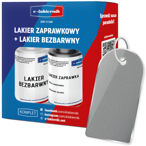 lakier zaprawka + bezbarwny + patyczki zaprawkowe opel 157 starsilver na Arena.pl