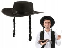 Kapelusz Z PEJSAMI RABIN żyd RABBI strój