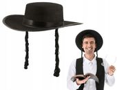 Kapelusz Z PEJSAMI RABIN żyd RABBI strój
