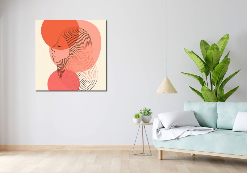 Obraz 90x90cm Zmierzch Linijny zdjęcie 2