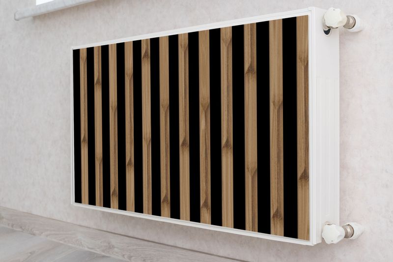 Osłona Magnetyczna Na Kaloryfer Lamele 3D Imitacja Drewna 120cm x 60cm zdjęcie 4
