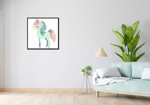 Plakat 70x70cm Jednorożec Marzeń na Arena.pl
