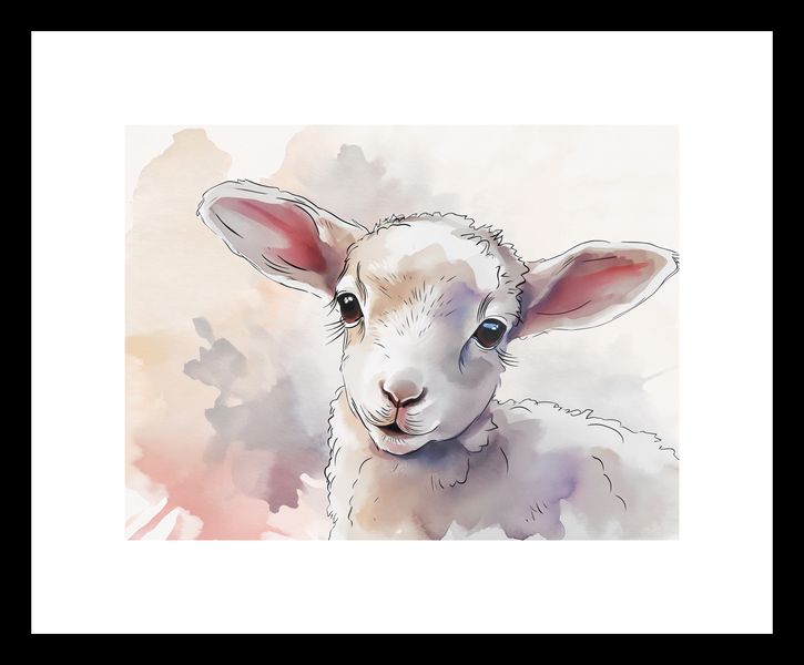 Plakat 20x15cm Mała Owieczka zdjęcie 3