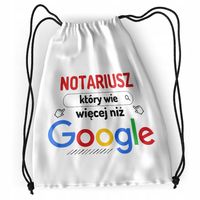 Plecak Dla Notariusza Sportowy Szkolny Worek Z Nadrukiem Ze Zdjęciem