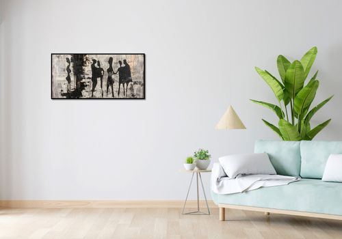 Plakat 91,3x44,5cm Szarzy Ludzie na Arena.pl