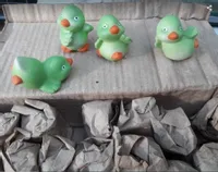 FIGURKA CERAMICZNA KACZKA ZIELONA KACZOR 24szt