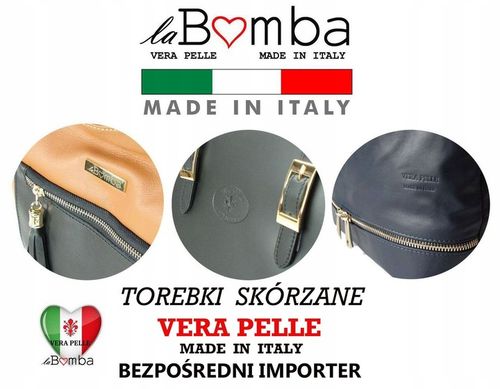 Duża włoska torba A4 skóra kufer kłódka Czarna na Arena.pl