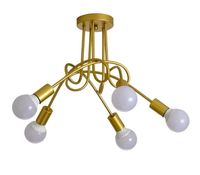 Lampa sufitowa metalowa loft supła wisząca AT42-5SZ-Gold