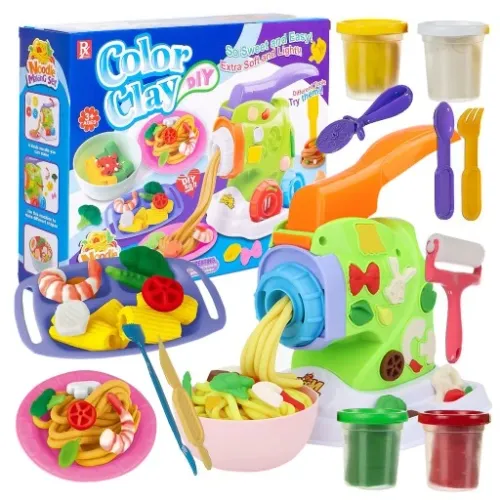 CIASTOLINA DUŻY ZESTAW Z MASZYNKĄ DO MAKARONU na Arena.pl