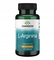 SWANSON L-ARGININE LIBIDO POTENCJA 500mg 100kap