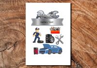 Wydruk cukrowy na tort A4 mechanik napis DIY