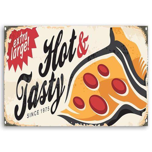 Deco Panel, Retro - pizza 120x80 na Arena.pl