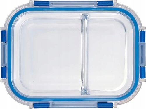 Szklany pojemnik z pokrywką na żywność podziałka lunch Box na Arena.pl
