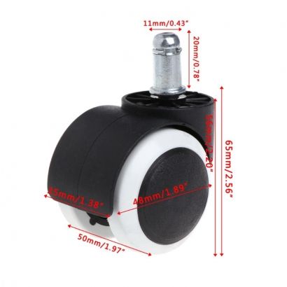 5x KÓŁKA GUMOWE KAUCZUKOWE DO FOTELA KRZESŁA na Arena.pl