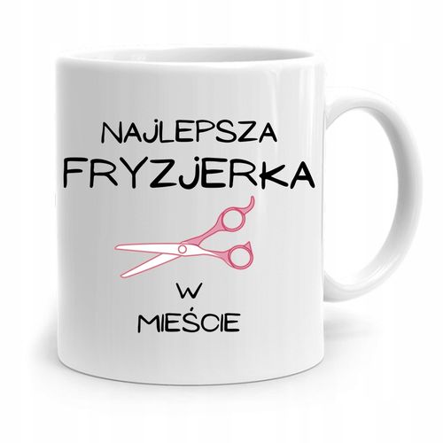 Kubek Dla Fryzjera Barbera Najlepsza Fryzjerka Z Nadrukiem Ze Zdjęciem na Arena.pl