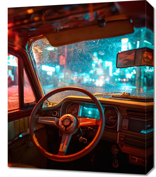 Obraz 50x60cm Nocny Kierowca zdjęcie 1