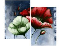 OBRAZ CZERWONE ZIELONE MAKI