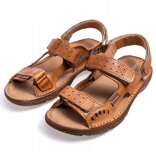 PanSzew WYGODNE Sandały Męskie ze Skóry Naturalnej POLSKIE Klapki 39-46 na Arena.pl