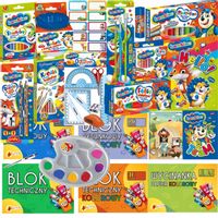 BAMBINO Wyprawka Szkolna DUŻY zestaw plastyczny XXL+ Gratis