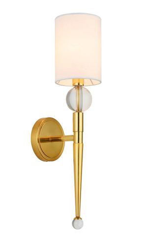 Lampa ścienna DAMA złota 52 cm na Arena.pl