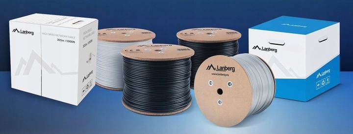 KABEL PRZEWÓD SIECIOWY LAN SKRĘTKA RJ45 UTP KAT.6 CAT.6 50M LANBERG zdjęcie 8