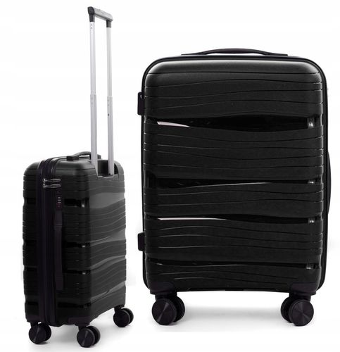 WALIZKA MAŁA NIEZNISZCZALNA KABINOWA RGL 4 PODWÓJNE KÓŁKA POLIPROPYLEN na Arena.pl