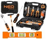 NEO ZESTAW NARZĘDZI KLUCZE NASADOWE 60 SZTUK TORX IMBUS MŁOTEK SZCZYPCE NÓŻ