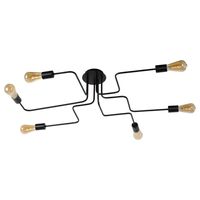 Lampa sufitowa LESTER 21112/06/30 industrialna bulbs pająk loft czarny