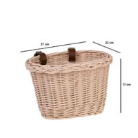 AKCESORIA ROWEROWE KOSZ NA ROWER DZIECIĘCY W KOLORZE beżowym 27X22 H17 CM