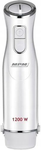 Blender ręczny MPM MBL-35 1200 W Regulacja prędkości Funkcja Turbo Biały na Arena.pl