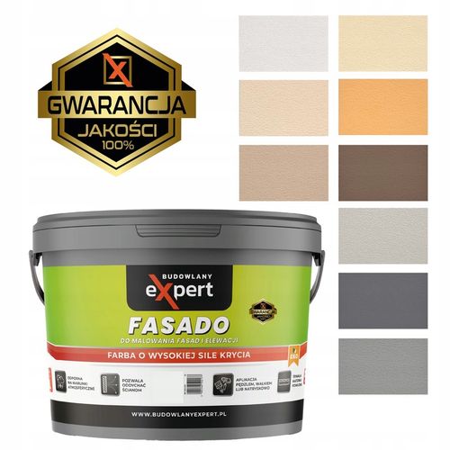 FARBA ELEWACYJNA FASADOWA zewnętrzna do malowania FASAD ELEWACJI FASADO 9L na Arena.pl