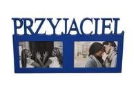 Multirama ramka na zdjęcia z napisem  Przyjaciel mdf 2 zdjęcia