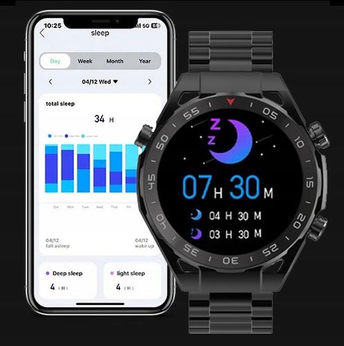 Zegarek męski SMARTWATCH GRAVITY odbieranie połączeń 1.39" wielofunkcyjny na Arena.pl