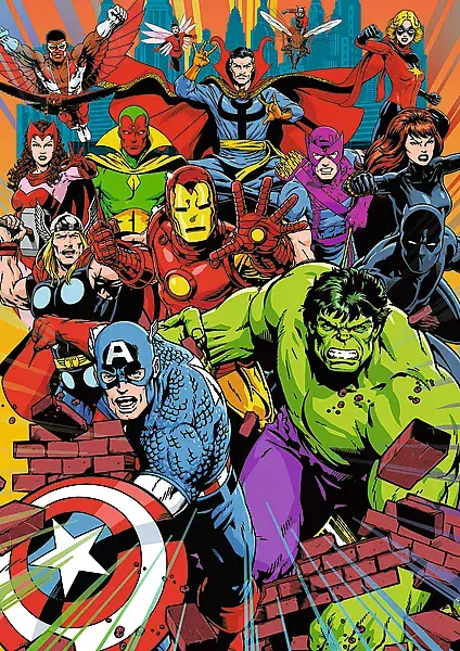 Puzzle 1000 elementów. Premium Plus. Marvel Heroes zdjęcie 2