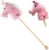 Konik koń pluszowy na patyku kiju dźwięki koła HOBBY HORSE 95cm