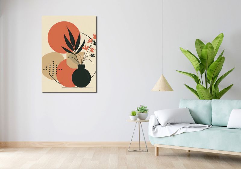 Obraz 70x100cm Wazon z Kwiatami zdjęcie 2