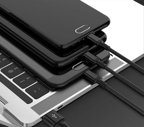 KABEL ŁADOWARKA 3w1 IPHONE / MICRO USB / TYP-C na Arena.pl