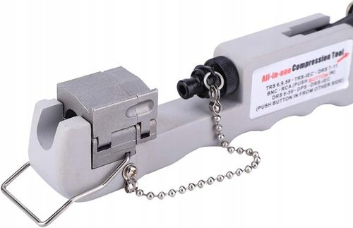 PROFESJONALNA ZACISKARKA KOMPRESYJNA ZŁĄCZ ANTEN TYPU F/BNC/RCA/IEC na Arena.pl