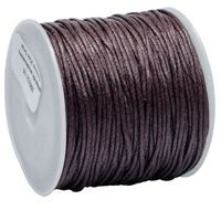 SZNUREK bawełniany woskowany 0.8mm 25m brązowy