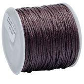 SZNUREK bawełniany woskowany 0.8mm 25m brązowy