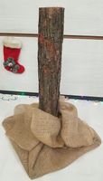 Naturalny sosnowy pień do choinki na pniu wys. 70 cm, śr. 10 cm