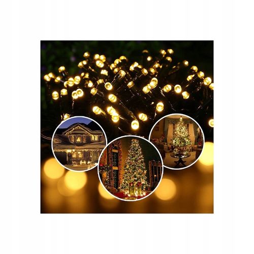 LAMPKI NA CHOINKĘ choinkowe 300 LED PROGRAMATOR zewnętrzne ciepłe białe na Arena.pl