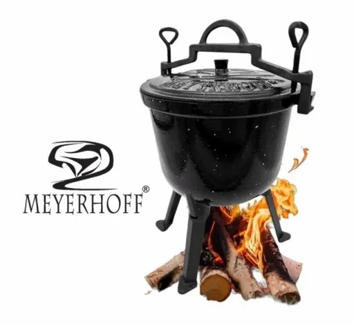 Kociołek żeliwny EMALIOWANY Meyerhoff MARMUREK 8L zdjęcie 1