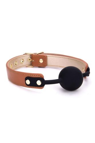 BLAZE ELITE BALL GAG COGNAC VEGAN LEATHER na Arena.pl