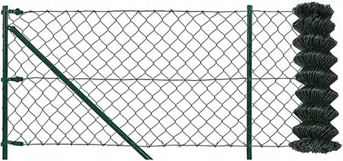 SIATKA OGRODZENIOWA 150 cm OCYNK + PCV ZIELONA drut 3,0 mm rolka 10mb 1,50m na Arena.pl