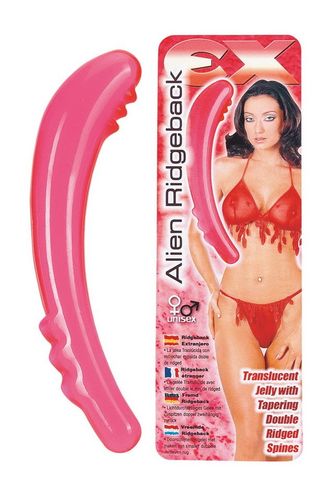 Żelowe Dildo Dwustronne Analno-Waginalne Ex Alien Ridgeback na Arena.pl