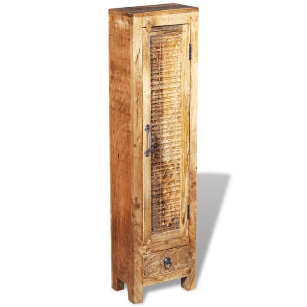 Szafka pod umywalkę, lustro, 2 szafki boczne, drewno mango zdjęcie 9