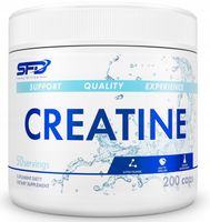 SFD PURE CREATINE 200 KAP KREATYNA MONOHYDRAT MIĘŚNIE WYTRZYMAŁOŚĆ MASA
