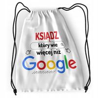 Plecak Dla Księdza Sportowy Szkolny Worek Torba Z Nadrukiem Ze Zdjęciem